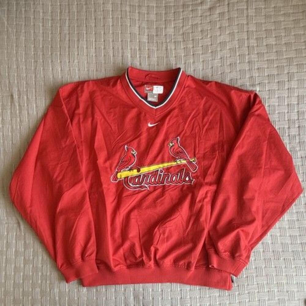 Vintage Nike St Louis Cardinals MLB Windshirt Pullover Jacket Mens Medium NWOT